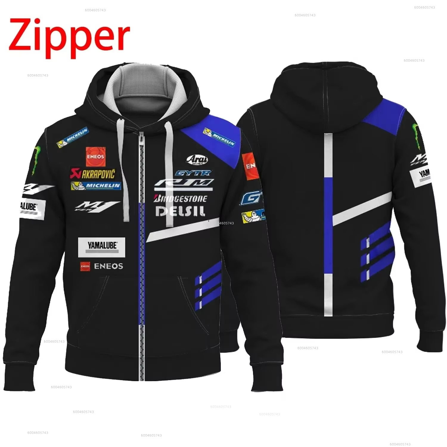 Motorcycle Gear Full Suit - Yamaha M1 Racing Suit Men's 3D