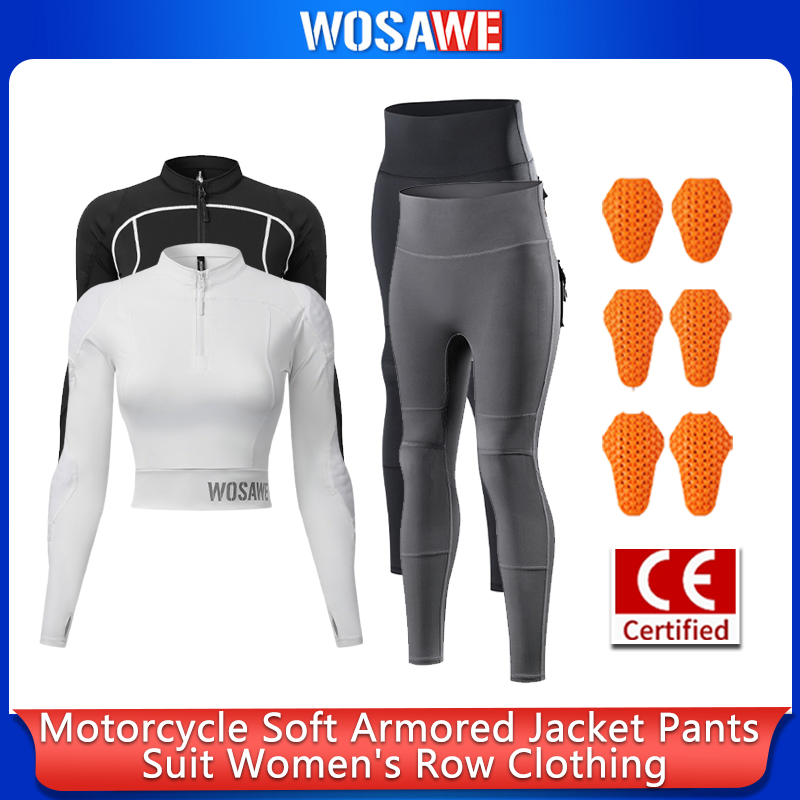 Motorcycle Gear Full Suit - WOSAWE Women Motorcycle Riding Suit Summer