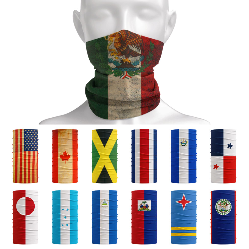 Motorcycle Gear - North America National Flags Bandana Women