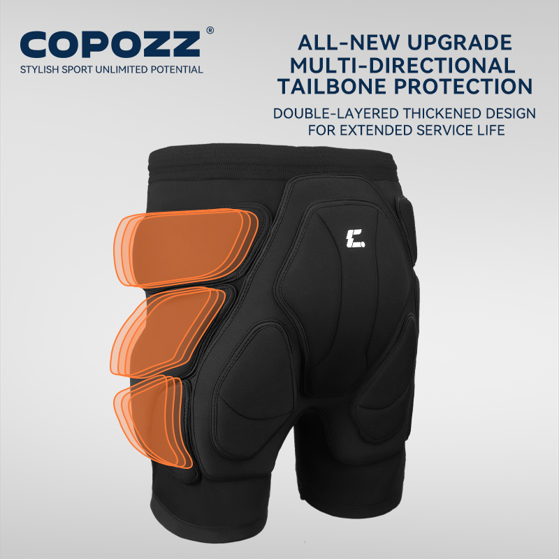 Motorcycle Gear - COPOZZ Upgraded Ski Knee Pads Motorcycle