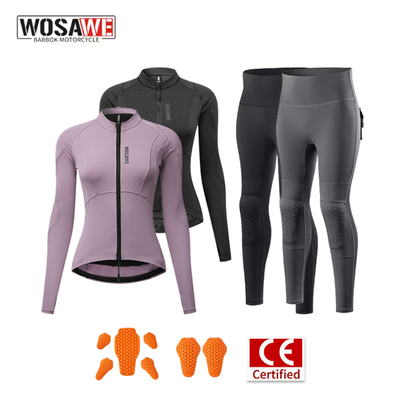 Motorcycle Gear Full Suit - WOSAWE Women Motorcycle Riding Suit Summer