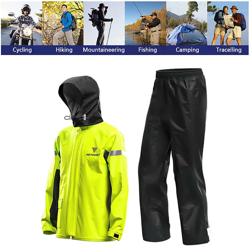 Men Full Body Motorcycle Rain  - Motorcycle Gear Full Suit recension och pris
