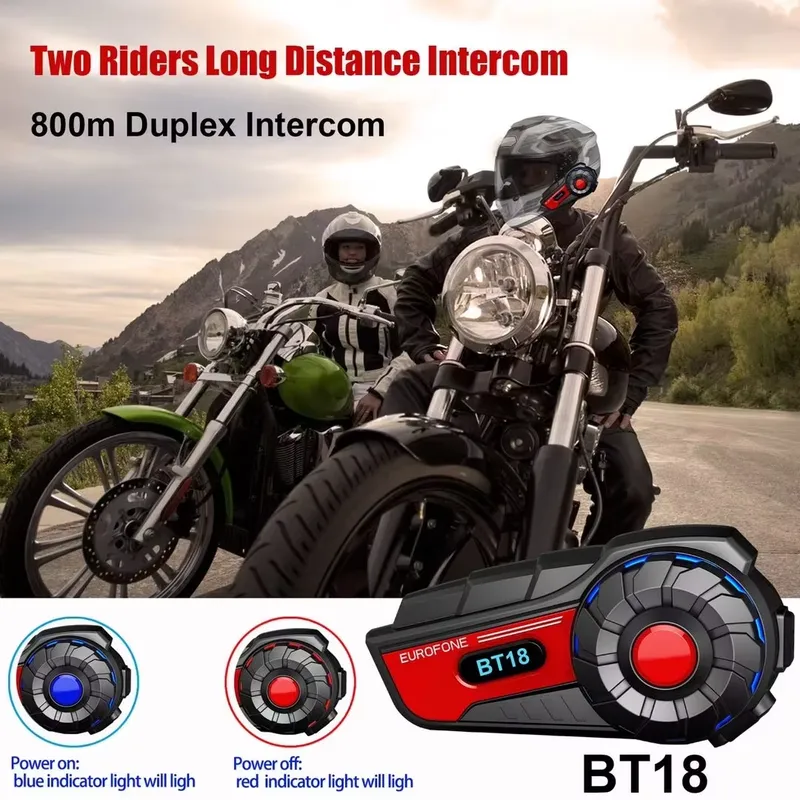 BT18 Motorcycle Helmet Interco - Intercom Headset Helmet recension och pris