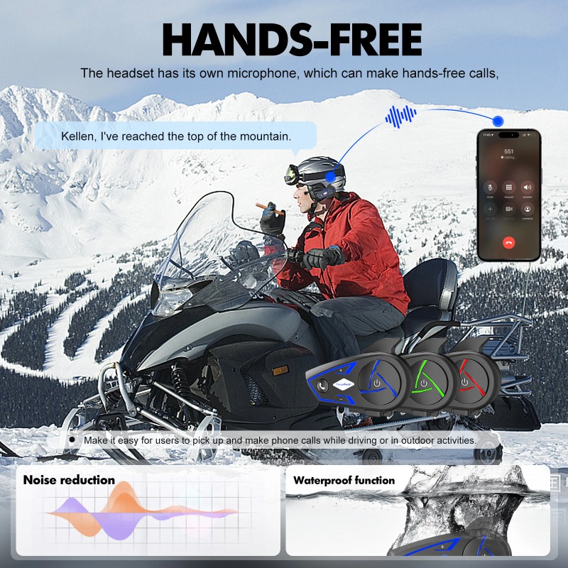 2026 New Houtonsen S3 RGB Tri  - Intercom Headset Helmet recension och pris